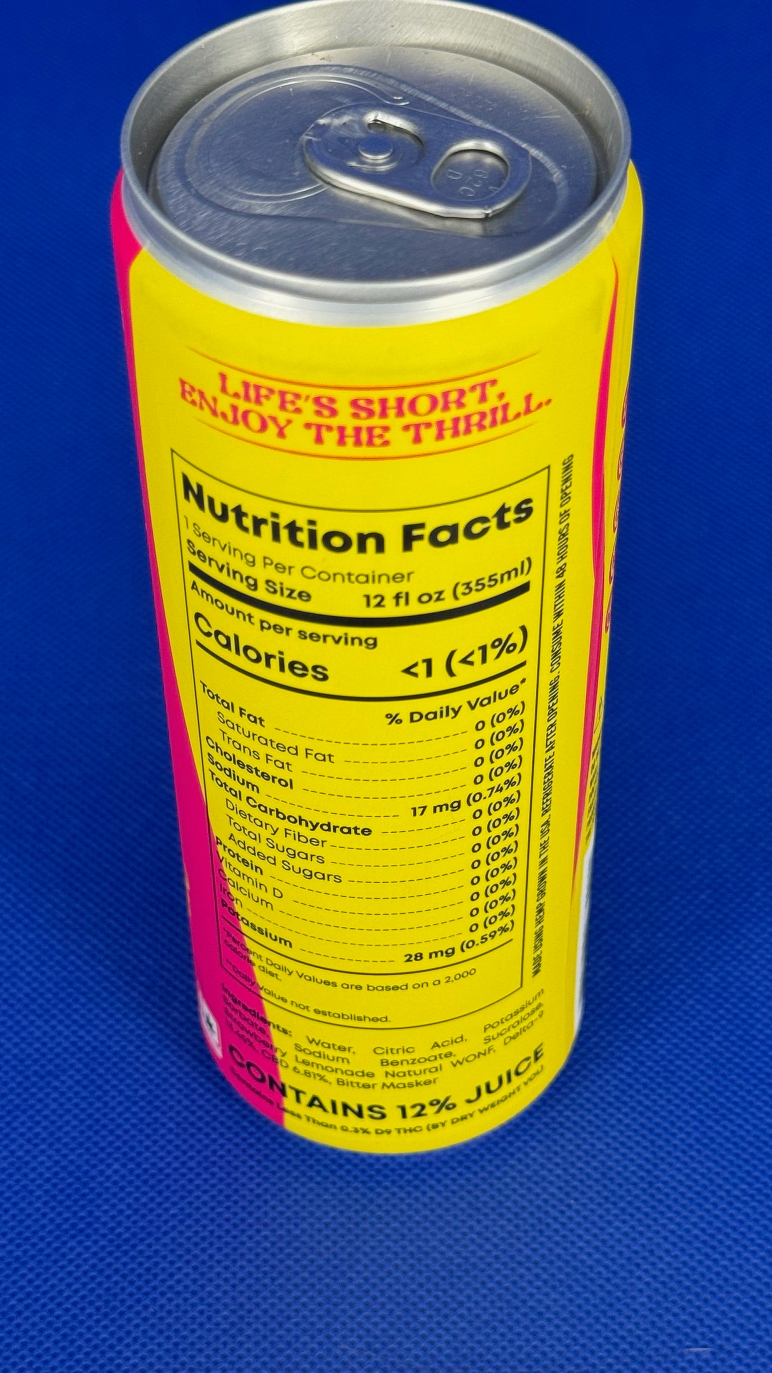 Canabzy Strawberry Lemonade THC Seltzer